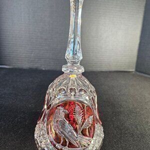 Vintage Hofbauer Ruby Byrdes Collection Bell 24% Lead Crystal West Germany